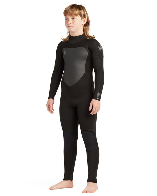 Phoenix 3/2mm Back-Zip Youth Fullsuit - Black