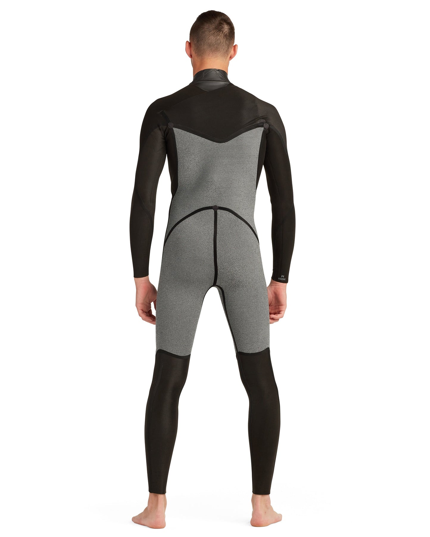 Phoenix 3/2mm Men's Chest-Zip Fullsuit - Black/Charcoal