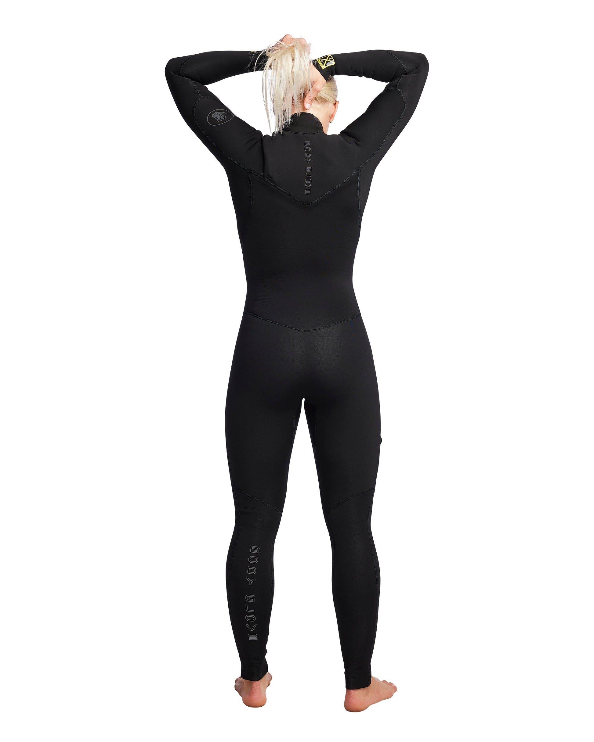 Women's Gold Cell 4/3mm Chest Zip Fullsuit - Black