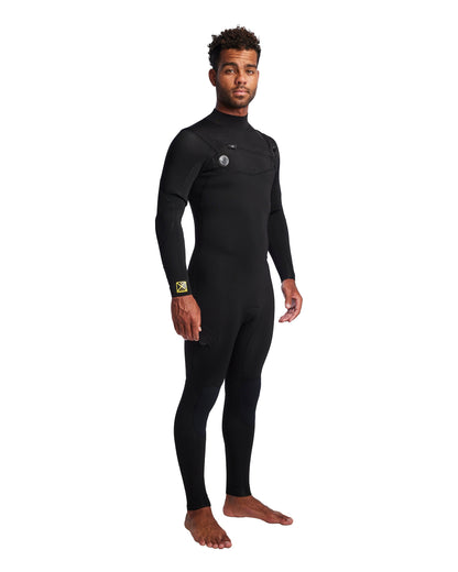 Men's Gold Cell 2/2mm Slant Zip Fullsuit - Black