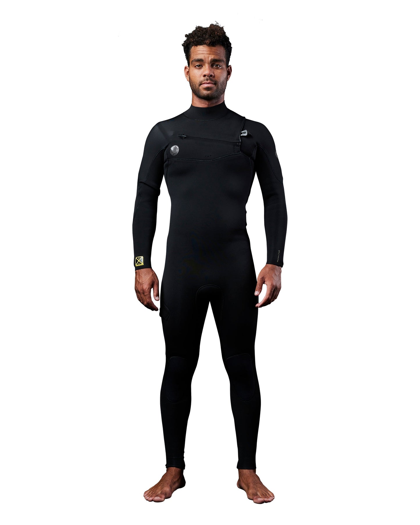 Men's Gold Cell 4/3mm Slant Zip Fullsuit - Black