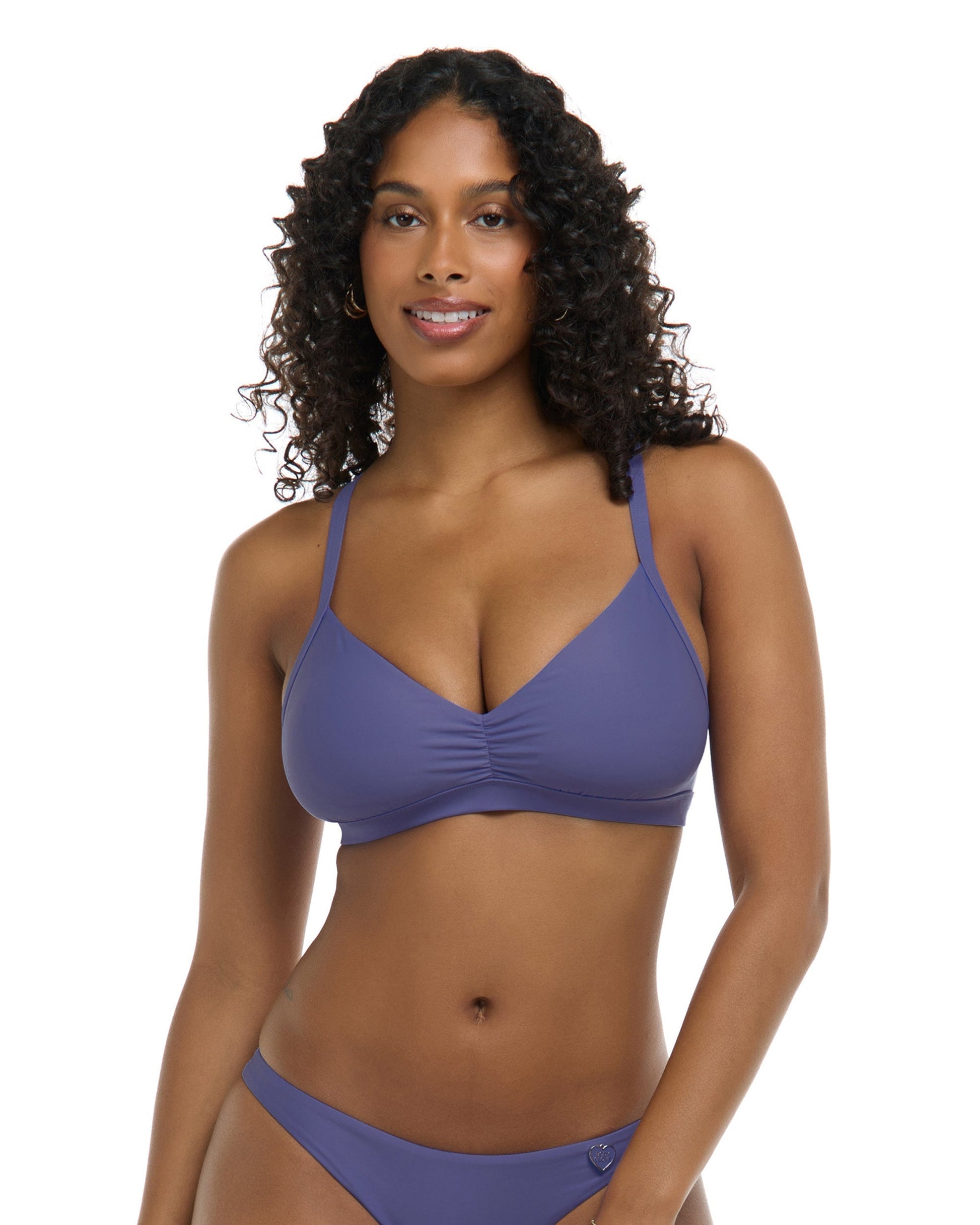 Smoothies Drew D-F Cup Swim Top - Iris