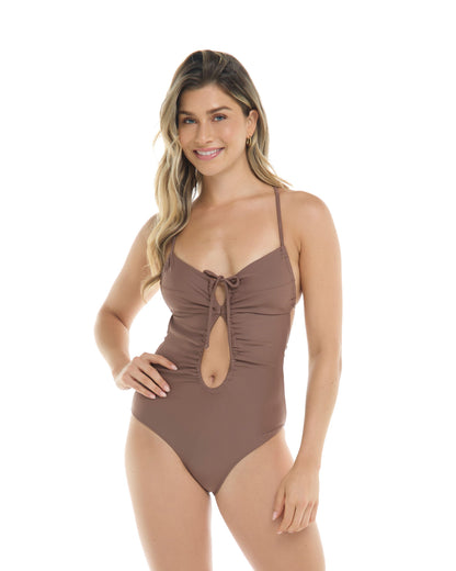 Smoothies Selena One-Piece Swimsuit - Latte