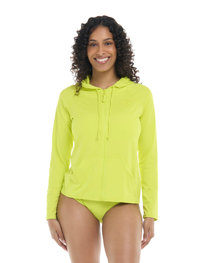 Smoothies Barbara Hoodie Rashguard - Key Lime