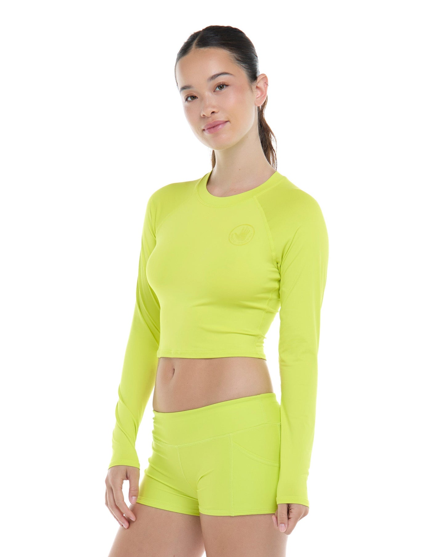 Smoothies Let It Be Crop Rashguard - Key Lime
