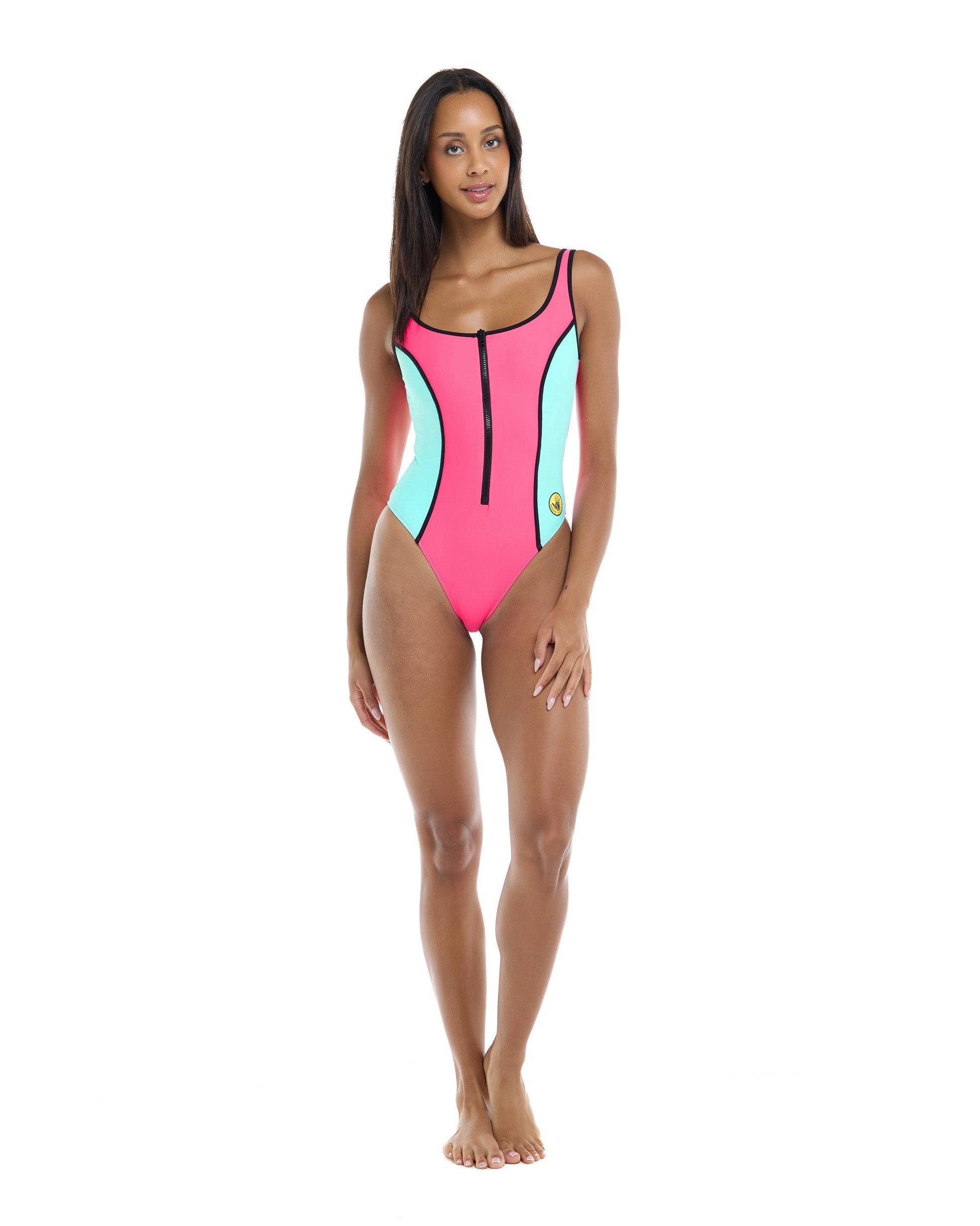 Groove Time After Time One-Piece Swimsuit - Groove / Bubble Gum