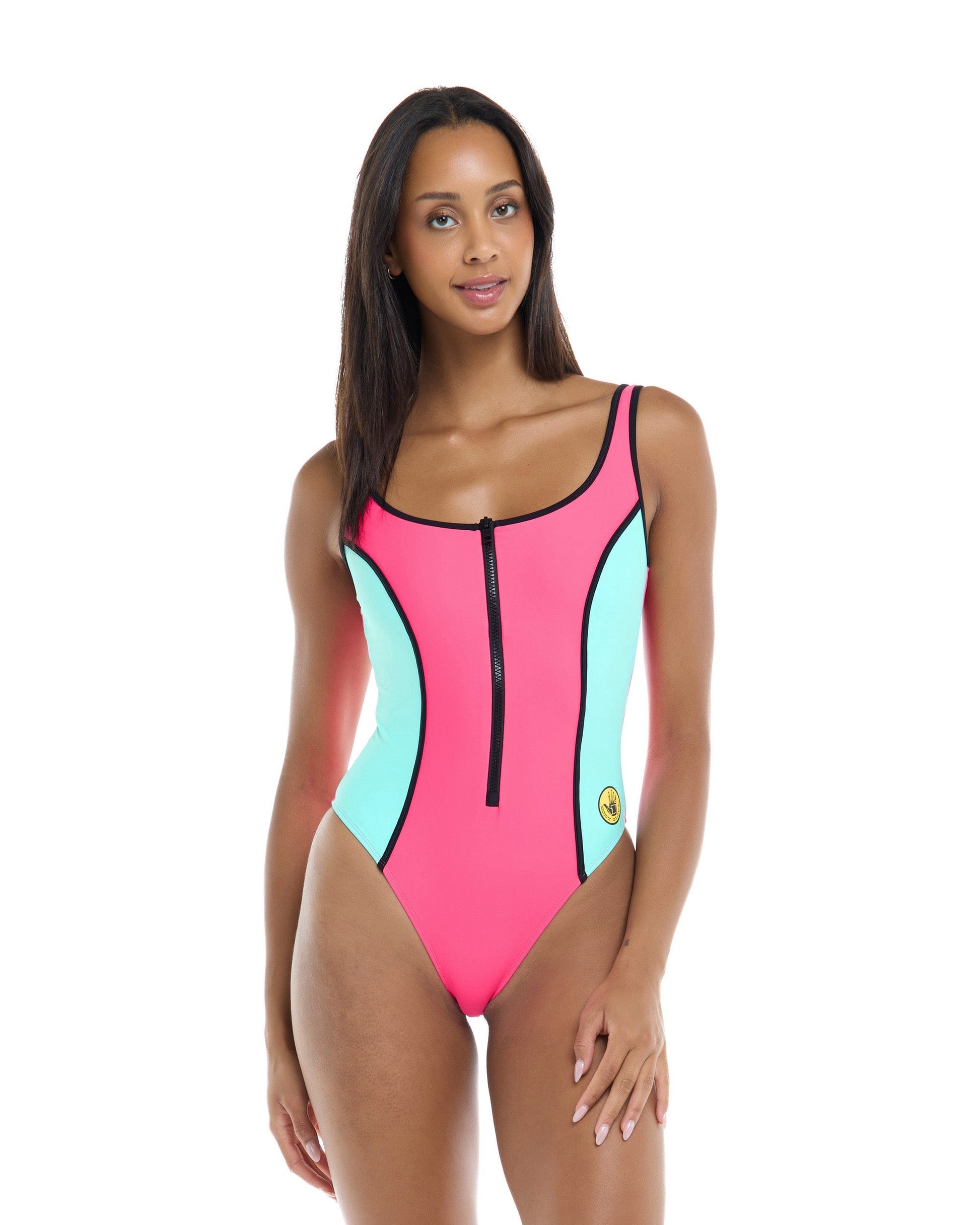 Groove Time After Time One-Piece Swimsuit - Groove / Bubble Gum