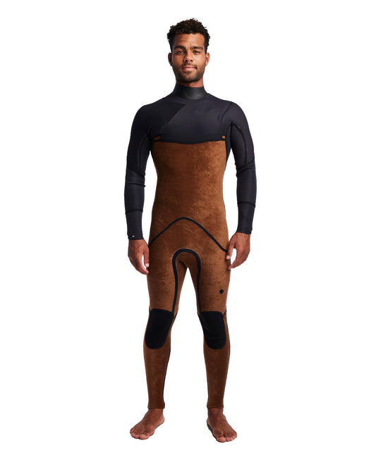 Men's 5370 3/2mm Chest Zip Fullsuit - Black