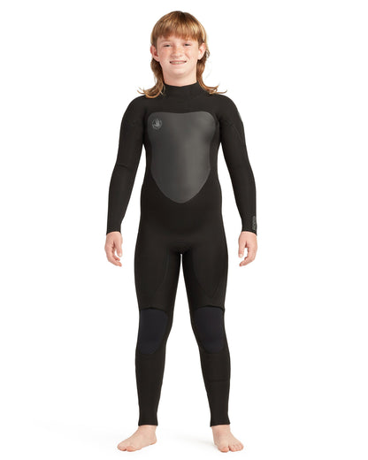 Phoenix 4/3mm Back-Zip Youth Fullsuit - Black