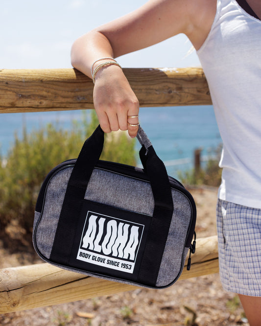 Dome Lunch Tote  - Grey/Black
