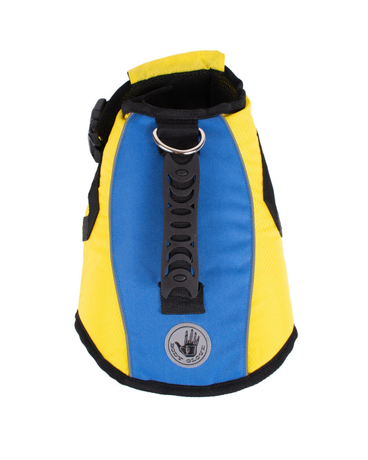 Ripstop Pet Life Jacket - Yellow / Blue